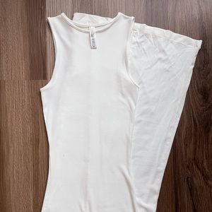 SKIMS Soft Lounge Sleeveless Long Dress in Marble in XS